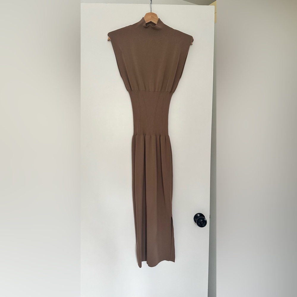 NA-KD Midi Bodycon Dress with Side Slit - Picture 2 of 4